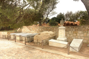 The tomb of Giuseppe Garibaldi, Caprera, archipelago of La Maddalena, Sardegna, Italia, Sardinia,...