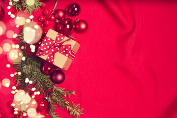 Monochrome red christmas lifestyle