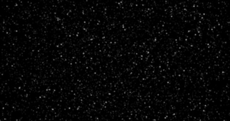 glitter for a holiday card, animation banner. Abstract space and stars. Approach, movement of small gold particles. Christmas background