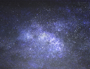 Fototapeta premium Night sky with stars as background. Universe