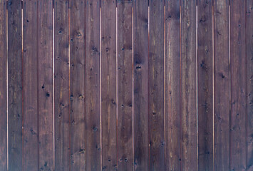 Old wooden fence. Darkened wood. Texture. Copy space