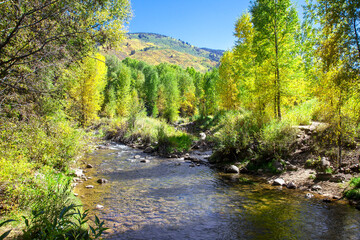 Colorful Sky Over Autumn Landscape, Colorado