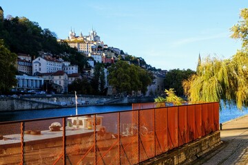 view of the city of Lyon, France