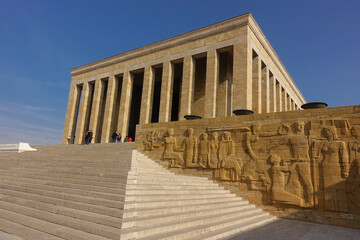 Obraz premium Mausoleum of Ataturk (anitkabir) in Ankara - Turkey