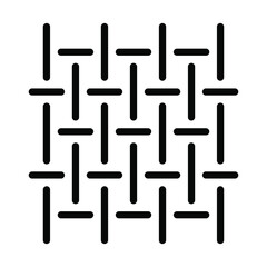 Fabric properties flat line icon. Clothes material icon on white background. Garment property symbols. Outline sign for mobile concept and web design, store