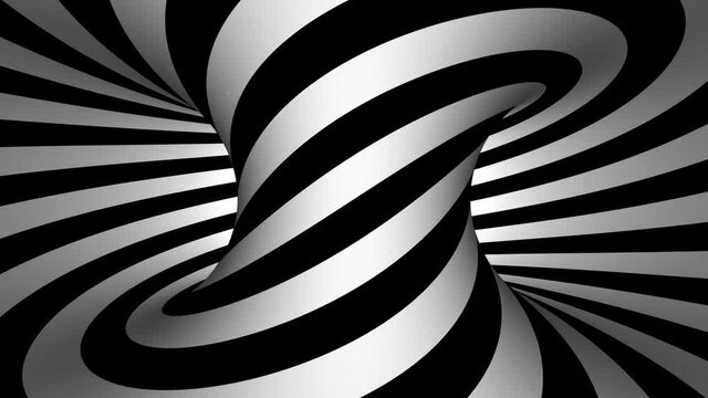 rotate striped tourus hole. 3d render