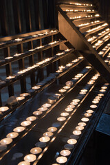 candles in the church