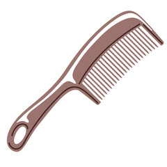 Barber illustration of professional hair comb. Hairdressing item.