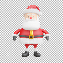santa claus on transparent background