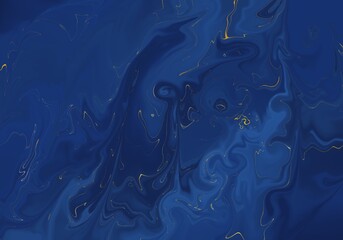 Close up of abstract blue marble texture background 