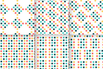 Childish seamless patterns set