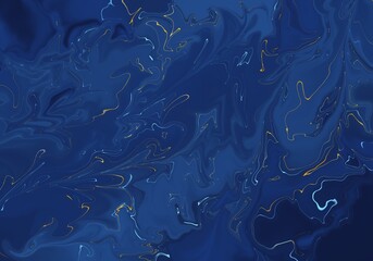 Close up of abstract blue marble texture background 