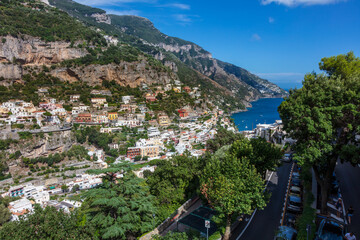 Obraz premium The Amalfi Coast - sea, mountains and wonderful colored buildings