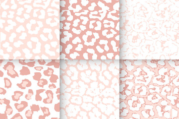 Collection of Animal Print Seamless pattern