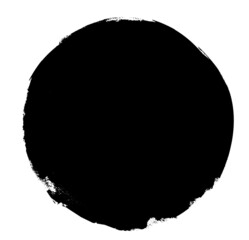 Fototapeta na wymiar Watercolor black circle on white as background. Vector