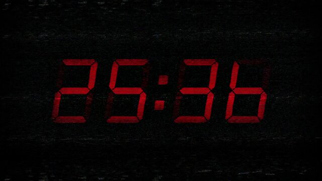 30 Second Countdown On Faulty Static Screen