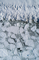 Winter sea ice from above © Bailey Parsons