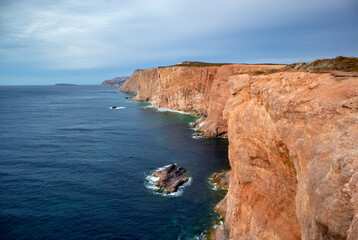 Cliffs along the ocean as far as you can see