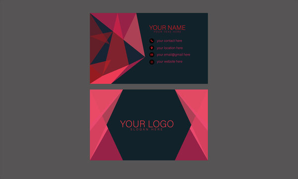 Creative business card and visit card template