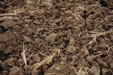 agro-industrial machinery works in the fields