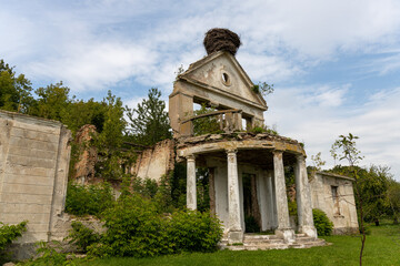 An abandoned manor house. Belarus