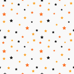 Halloween stars seamless pattern.
