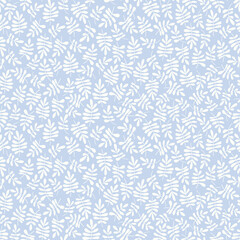 Modern botanical seamless vector pattern. Hand drawn floral illustration. Vintage wallpaper with branches and leaves. Template for cards, textile, stationery, package, and any surface design