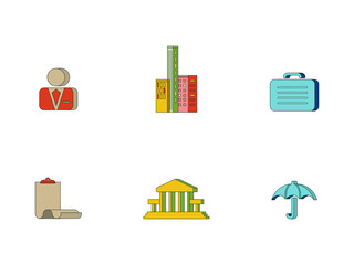 Simple Set Related Vector Flat Icons. Contains such Icons as buildings, symbols, business, users, and more. Editable Stroke.