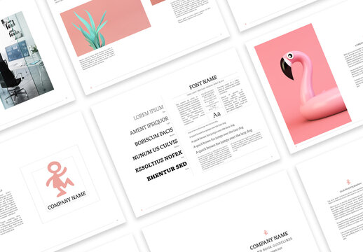Brand Book Guidelines Layout