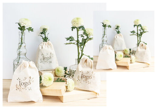 Mini Cloth Bag Mockup