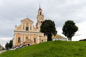 Fototapeta na wymiar The Church of the Finding of the Holy Cross and the Bernardine Monastery. Grodno.
