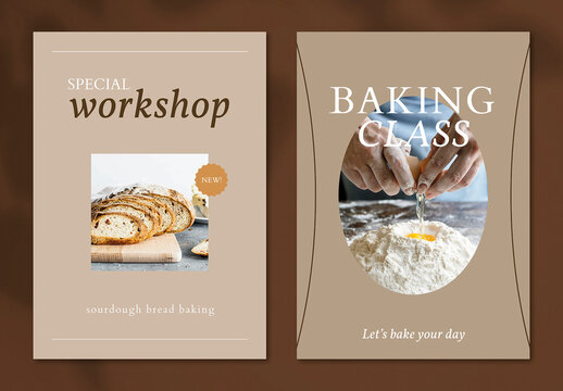 Editable Caf&eacute; Poster Layout