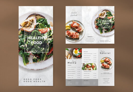 Healthy Food Brochure Layout