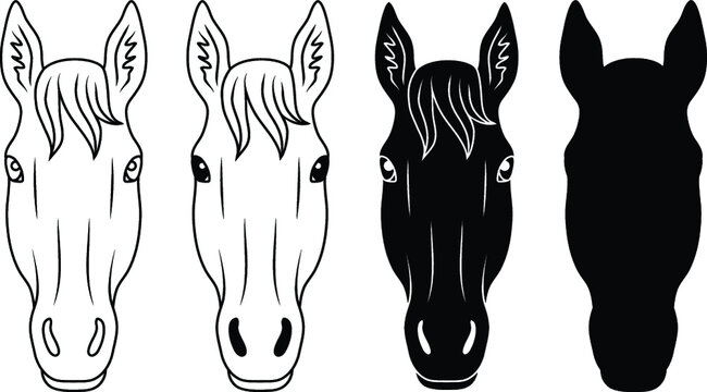 Horse Head Front Images – Browse 7,599 Stock Photos, Vectors, and