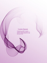 Abstract vector background, violet waved lines for brochure, website, flyer design.