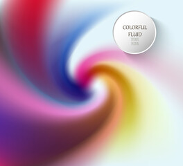 Modern colorful flow poster. Wave Liquid shape color background. Art design for your design project.
