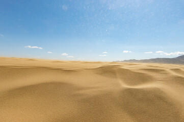 Fototapeta na wymiar Desert dunes in Dagestan
