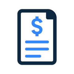 Certificate, price, agreement icon. Simple editable vector illustration.