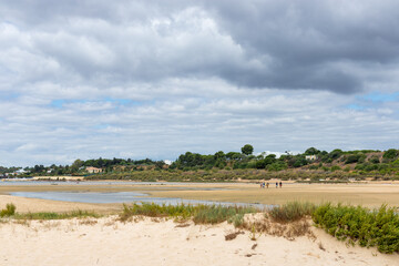 Fototapeta na wymiar Cacela Velha beach, Ria Formosa, Algarve, Portugal 