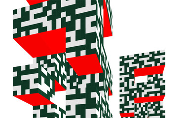 Modern architecture digital drawing