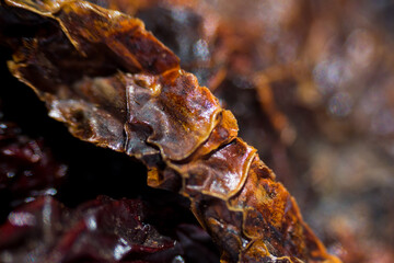 Dry chipotle chili texture