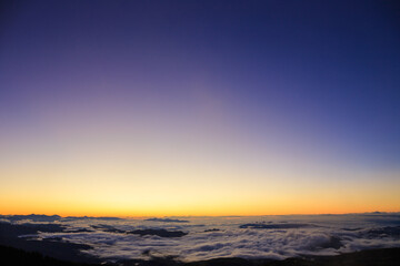 sunrise over the mountains