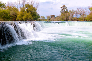 Waterfalls in Manavgat, Antalya, Turkey.