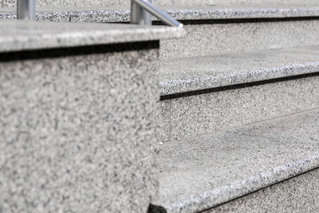 View of stone stairs outdoors, closeup