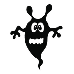 black and white hallowen decoration