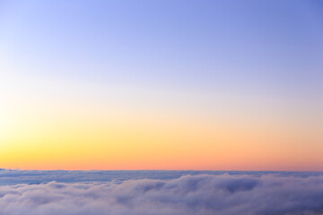 sunset in the mountains