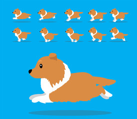 Animal Animation Sequence Dog Collie Cartoon Brown Coat