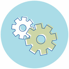 アイコン　3色塗　 PDCA  Do（実行）