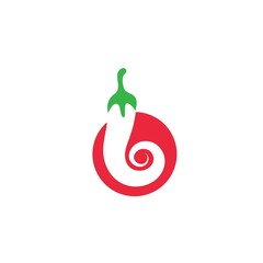 Fototapeta premium Chili icon vector illustration design