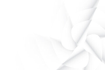 Abstract white and gray color, modern design background with geometric shape. Vector illustration.